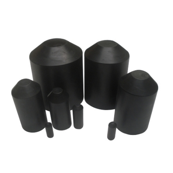 Electriduct Heat Shrink End Caps- 1 3/8" - Black HSEC-1375-BK-100PK